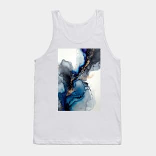 Azure Dreams - Abstract Alcohol Ink Resin Art Tank Top